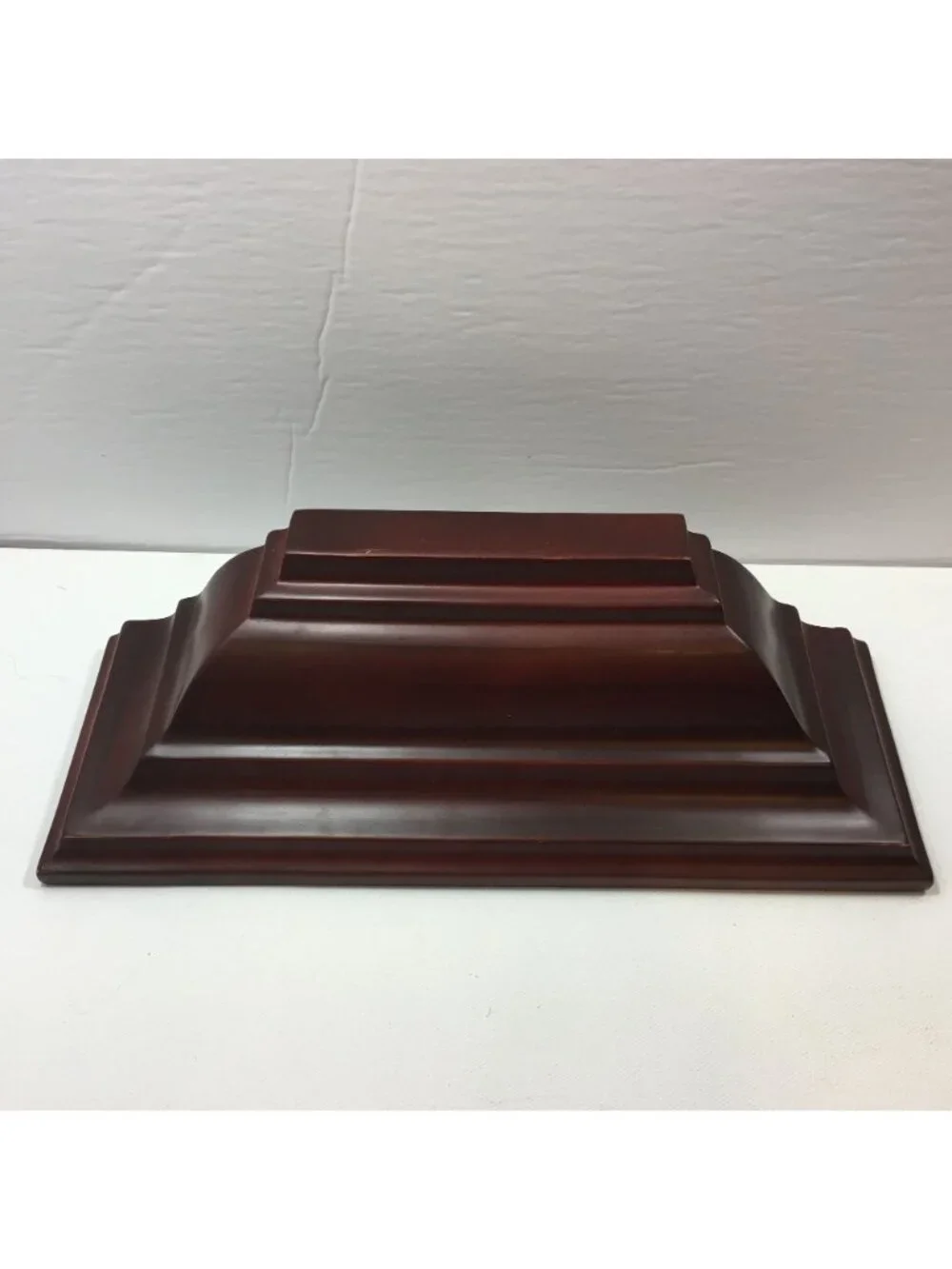 Set Of 4 Decorative Wooden Corbels Dark Cherry Finish Shelving Wall Accents